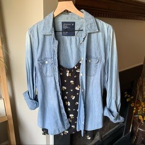 American Eagle chambray shirt, size XL